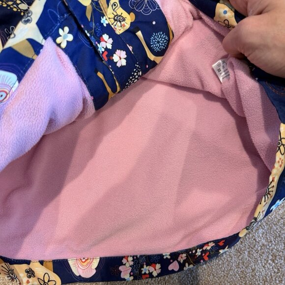 L'Amour de Garde Girls Jacket Size 11 12 Animals Blue Fleece Lined Zipper Casual - Picture 9 of 16